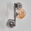 Chehalis kullampa, Vägglampa Amber, Rökfärger, 3-ljuskällor