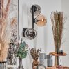 Chehalis kullampa, Vägglampa Amber, Rökfärger, 3-ljuskällor