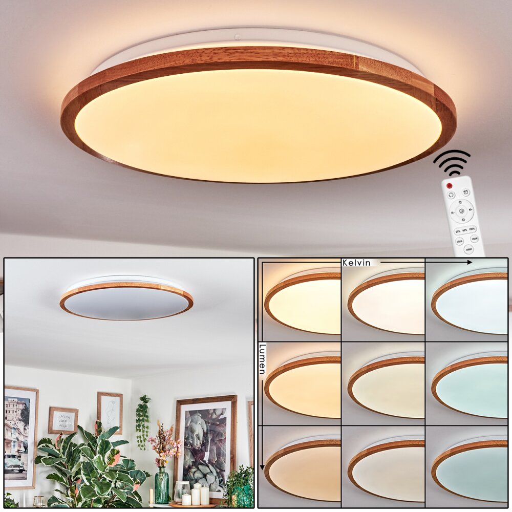 Nogueria Taklampa, Panel LED Vit, 1-ljuskällor, Fjärrkontroll main product photo