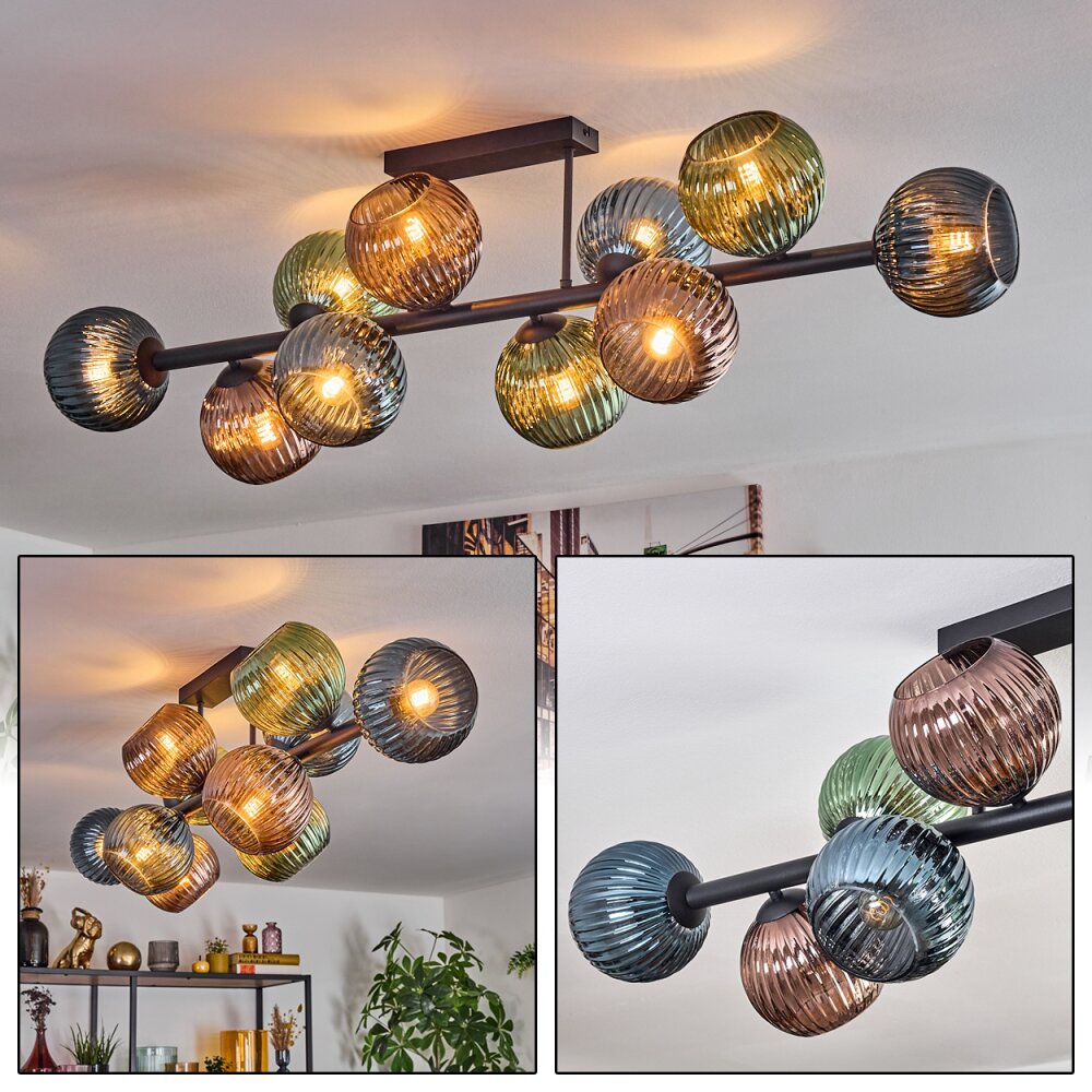 Gastor Taklampa, kullampa Blå, Grön, Kopparfärg, 10-ljuskällor main product photo