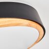 Hiral Taklampa, Panel LED Naturfärger, Svart, 1-ljuskällor