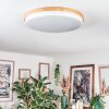 Hiral Taklampa, Panel LED Naturfärger, Vit, 1-ljuskällor, Fjärrkontroll