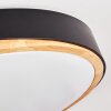 Hiral Taklampa, Panel LED Naturfärger, Svart, 1-ljuskällor, Fjärrkontroll