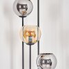Koyoto Golvlampa 30 cm Trä mörkt, Svart, 4-ljuskällor