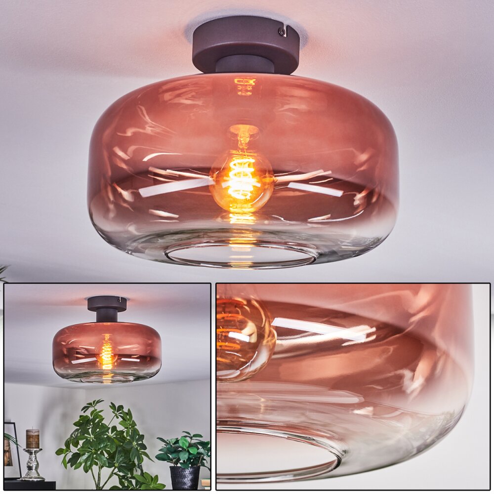 Boza Taklampa Klart, Kopparfärg, 1-ljuskällor main product photo