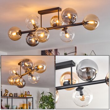 Gastor Taklampa, kullampa Amber, Klart, Rökfärger, 8-ljuskällor
