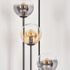 Gastor Golvlampa 30 cm Trä mörkt, Svart, 4-ljuskällor