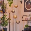 Gastor Golvlampa 30 cm Trä mörkt, Svart, 4-ljuskällor