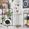 Koyoto Golvlampa 30 cm Trä mörkt, Svart, 4-ljuskällor
