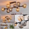 Gastor Taklampa, kullampa Amber, Rökfärger, 8-ljuskällor