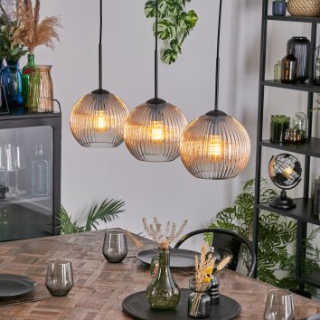 Koyoto Pendellampa, kullampa, Pendelbelysning Amber, Klart, 3-ljuskällor