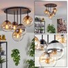 Gastor Taklampa, kullampa 45 cm Amber, Klart, Rökfärger, 5-ljuskällor