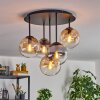 Gastor Taklampa, kullampa 45 cm Amber, Klart, Rökfärger, 5-ljuskällor