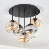 Gastor Taklampa, kullampa 45 cm Amber, Klart, Rökfärger, 5-ljuskällor
