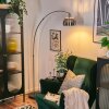 Baloca Golvlampa Nickel matt, Svart, 1-ljuskällor
