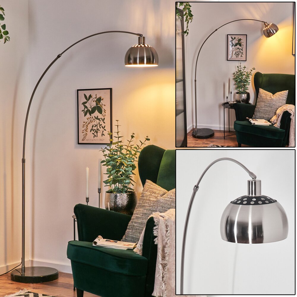 Baloca Golvlampa Nickel matt, Svart, 1-ljuskällor main product photo