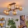 Gastor Taklampa, kullampa Amber, 6-ljuskällor