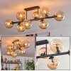 Gastor Taklampa, kullampa Amber, 8-ljuskällor