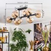 Gastor Taklampa, kullampa Amber, 8-ljuskällor