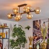 Gastor Taklampa, kullampa Amber, 8-ljuskällor