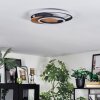 Rapoila Taklampa LED träoptik, Svart, 1-ljuskällor
