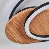 Rapoila Taklampa LED träoptik, Svart, 1-ljuskällor