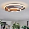 Rapoila Taklampa LED träoptik, Svart, 1-ljuskällor