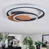 Rapoila Taklampa LED träoptik, Svart, 1-ljuskällor