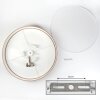 Foggia Taklampa Nickel matt, 3-ljuskällor