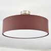 Foggia Taklampa Nickel matt, 3-ljuskällor