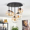 Gastor Taklampa, kullampa 45 cm Amber, Klart, 5-ljuskällor