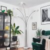 Nikkala Golvlampa Krom, Vit, 5-ljuskällor