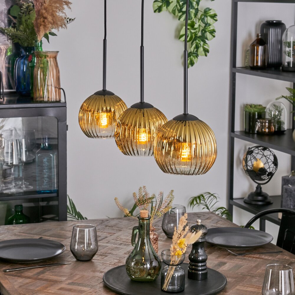 Koyoto Pendellampa, kullampa, Pendelbelysning Guld, Klart, 3-ljuskällor main product photo