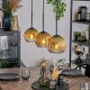 Koyoto Pendellampa, kullampa, Pendelbelysning Guld, Klart, 3-ljuskällor
