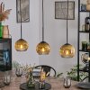 Koyoto Pendellampa, kullampa, Pendelbelysning Guld, Klart, 3-ljuskällor