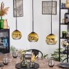 Koyoto Pendellampa, kullampa, Pendelbelysning Guld, Klart, 3-ljuskällor