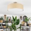 Foggia Taklampa Nickel matt, 3-ljuskällor