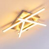 Eriz Taklampa LED Nickel matt, 4-ljuskällor, Fjärrkontroll, Färgväxlare