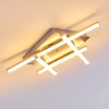 Eriz Taklampa LED Nickel matt, 4-ljuskällor, Fjärrkontroll, Färgväxlare