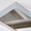 Eriz Taklampa LED Nickel matt, 4-ljuskällor, Fjärrkontroll, Färgväxlare