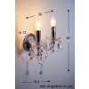 Reality LÜSTER Vägglampa Genomskinlig, klar, 2-ljuskällor