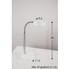 Reality RENNES Bordslampa LED Vit, 1-ljuskällor