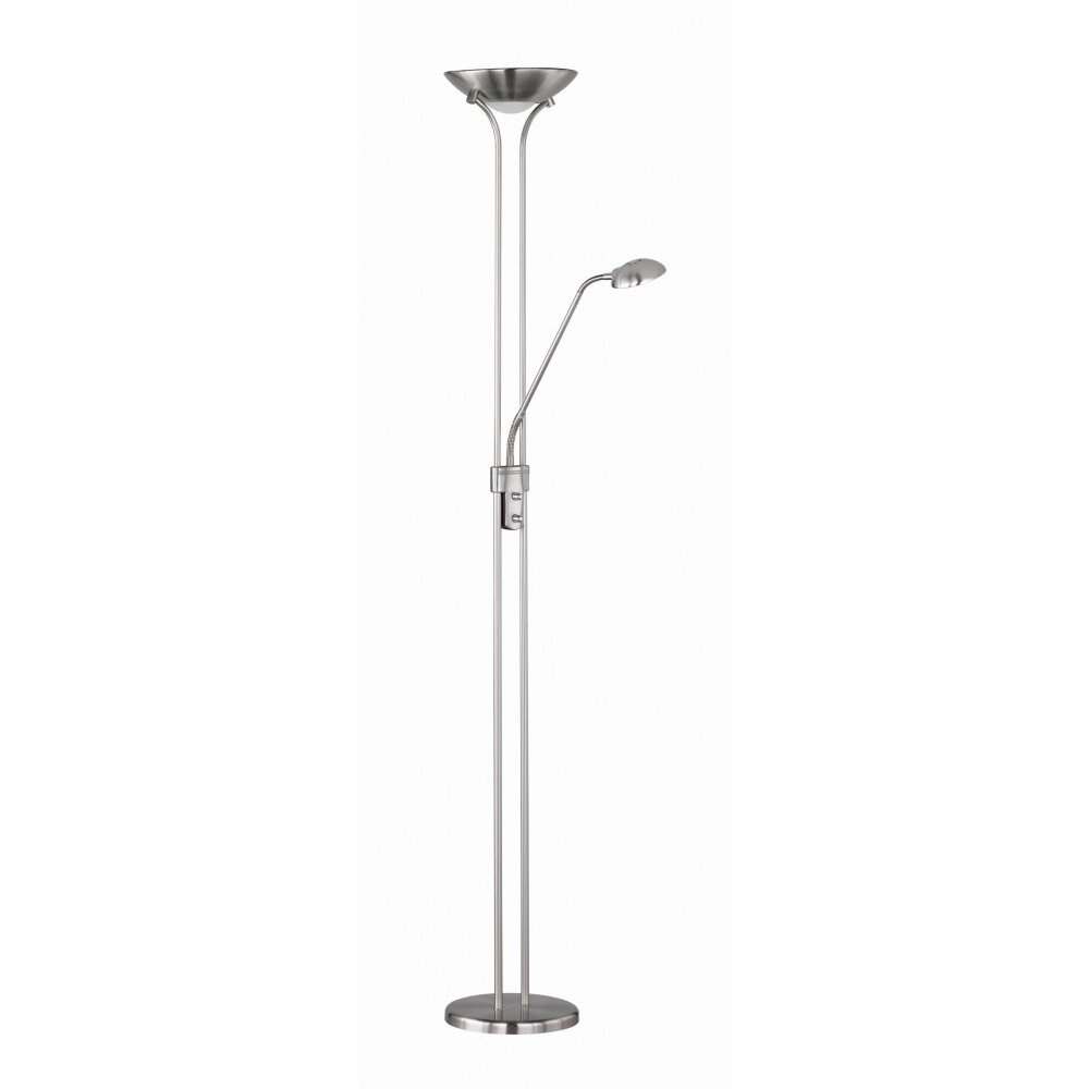 Reality SPOCK Golvlampa LED Nickel matt, 2-ljuskällor main product photo