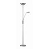 Reality SPOCK Golvlampa, Golvlampa LED Nickel matt, 2-ljuskällor