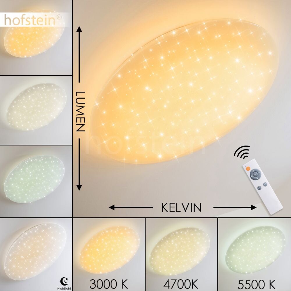 Trio NAGANO Taklampa LED Vit, 1-ljuskällor, Fjärrkontroll, Färgväxlare main product photo