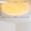 Trio NAGANO Taklampa LED Vit, 1-ljuskällor, Fjärrkontroll, Färgväxlare