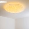 Trio NAGANO Taklampa LED Vit, 1-ljuskällor, Fjärrkontroll, Färgväxlare