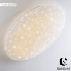 Trio NAGANO Taklampa LED Vit, 1-ljuskällor, Fjärrkontroll, Färgväxlare