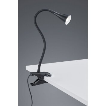 Reality VIPER Skrivbordslampa LED Svart, 1-ljuskällor