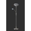 Trio Lampor Quebec Golvlampa, Golvlampa LED Nickel matt, 1-ljuskällor